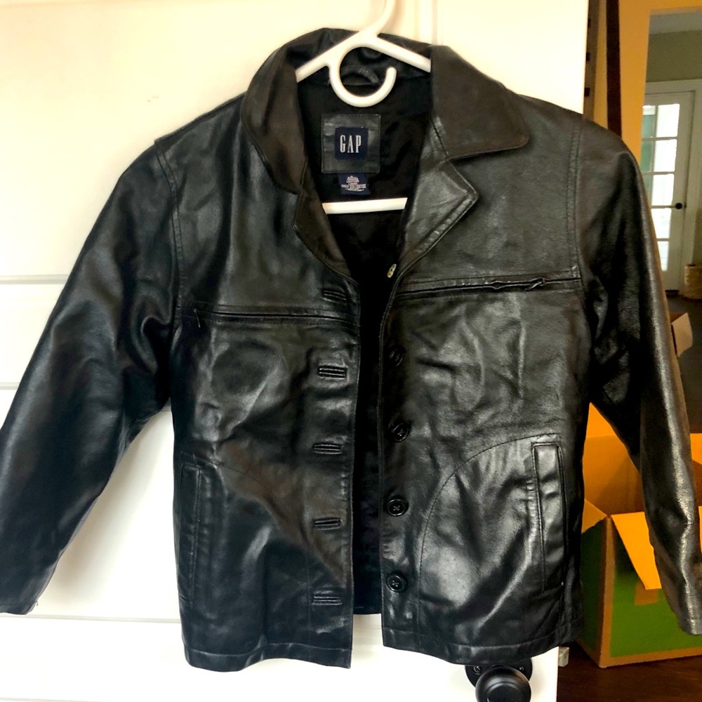 Gap Women’s Black Leather Jacket